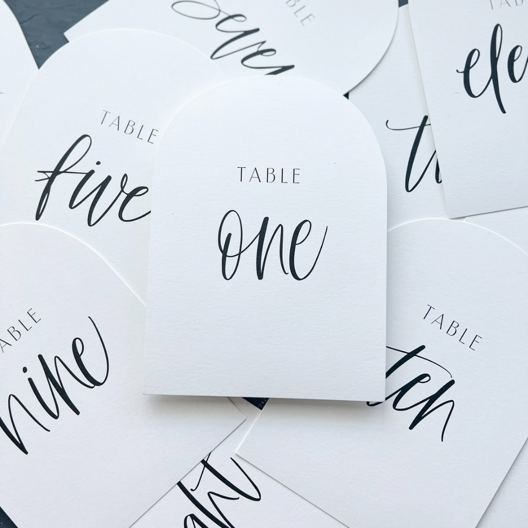 Printed corex table number