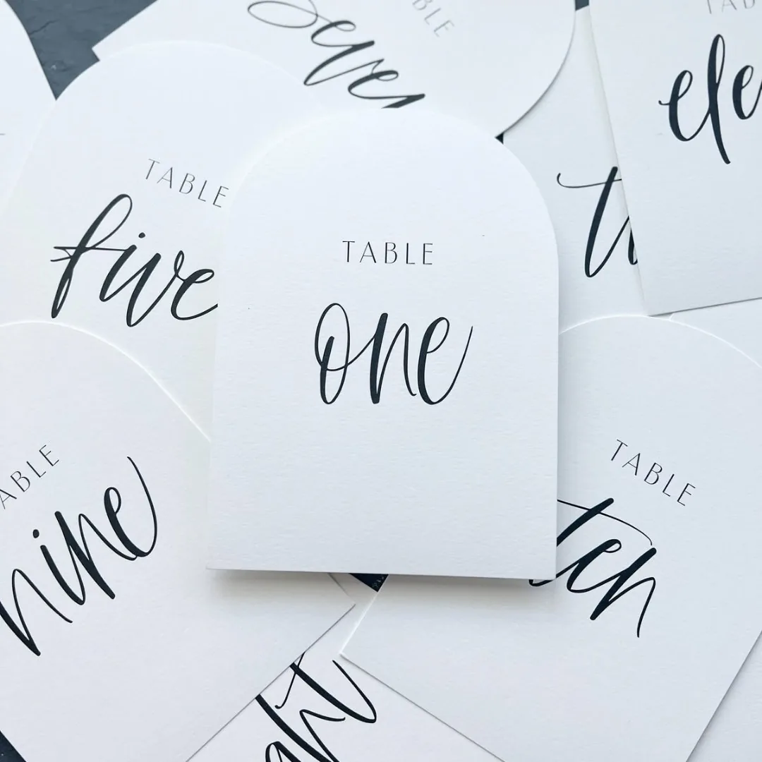 Printed corex table number