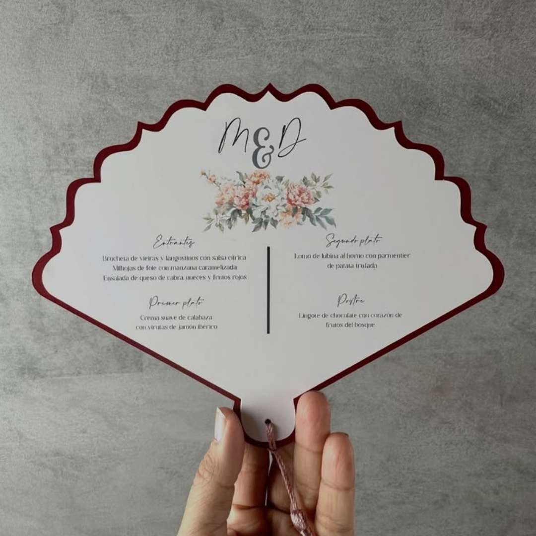 Vintage folding wedding ceremony fans